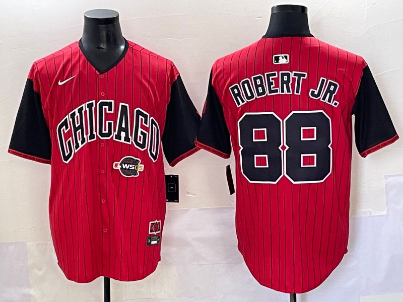 Men 2025 Chicago White Sox #88 Robert jr Red Joint Name Nike MLB Jersey style 100->chicago white sox->MLB Jersey